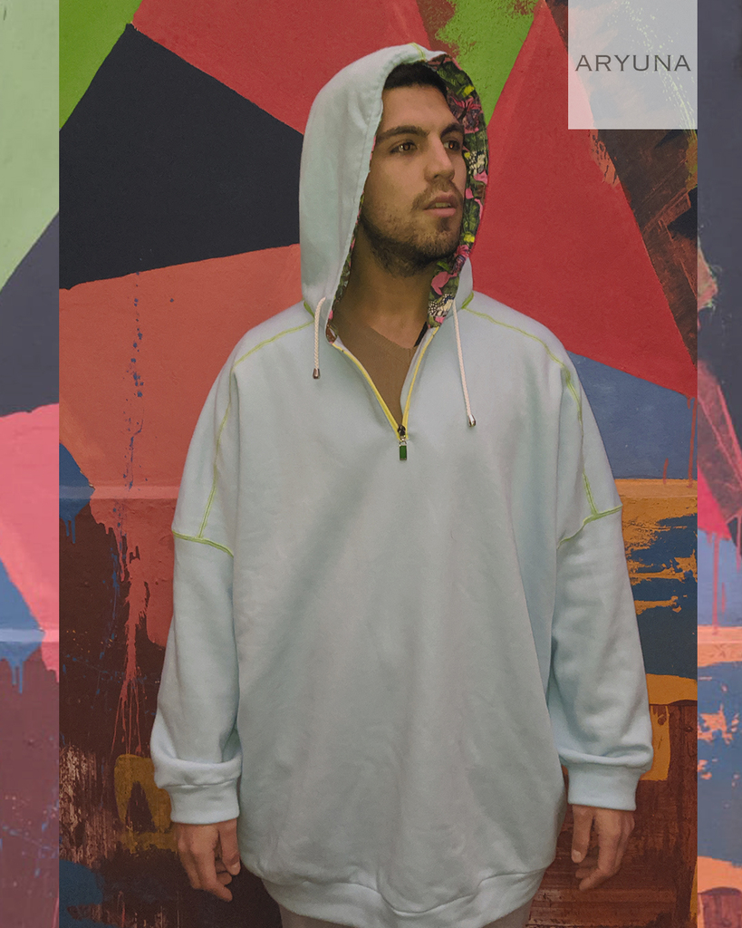 Buzo oversize manga larga hombre trap