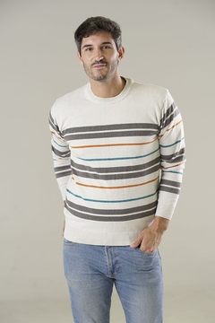 Sweater Bossa Rayado Cuello Redondo (bugato) 6994 - Bugato shops