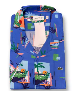 CAMISA M/C ESTAMPADA FULL REGULAR FIT LACOSTE (8758) - comprar online