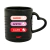 Caneca Alça Coração Match Perfeito Preta 360ml - comprar online