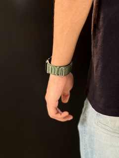Pulseira Bracelete Milanese Loop Apple Watch Series 8 45mm Verde -  Antiimpacto