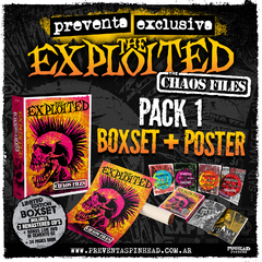 PACK 1 -THE EXPLOITED "The Chaos Files" Boxset (3CD+DVD+LIBRO) + POSTER