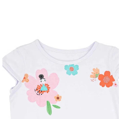 Blusa Infantil Feminina Princesinha das Flores - Marca Alphabeto - Foco Maior