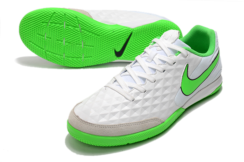 nike tiempo branco e verde
