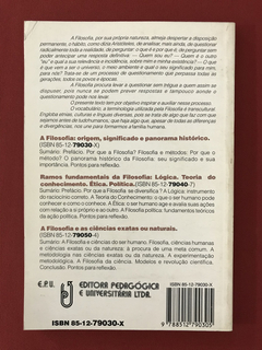 Livro: A Filosofia: Origem, Significado e Panorama Histórico