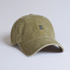 GORRA CURVA VERDE WASHED