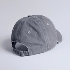 GORRA CURVA GRIS WASHED - comprar online