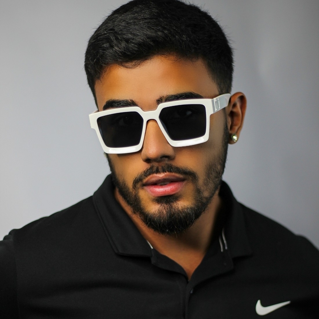 Óculos de Sol Masculino - Boxter - Branco - PINKFLOR
