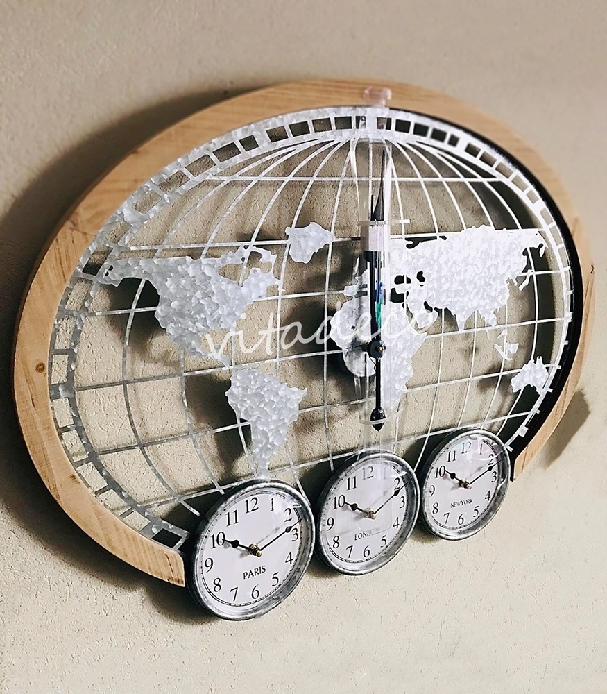 Reloj de pared Planisferio 80cm - Comprar en VITA DECO