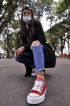 Converse Rojas Plataforma Alta - Comprar en VOLTA