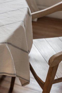 Mantel Elena - Raya gris - comprar online