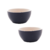 Conjunto 2 Bowls Granilite Azul 14x07cm Bon Gourmet - comprar online