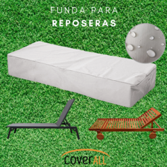 Funda Cubre Reposera Blanca (30x205x68) - Fundas Coverall
