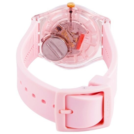 Reloj Mujer Swatch Piedritas Rosa Kwartzy Gp164
