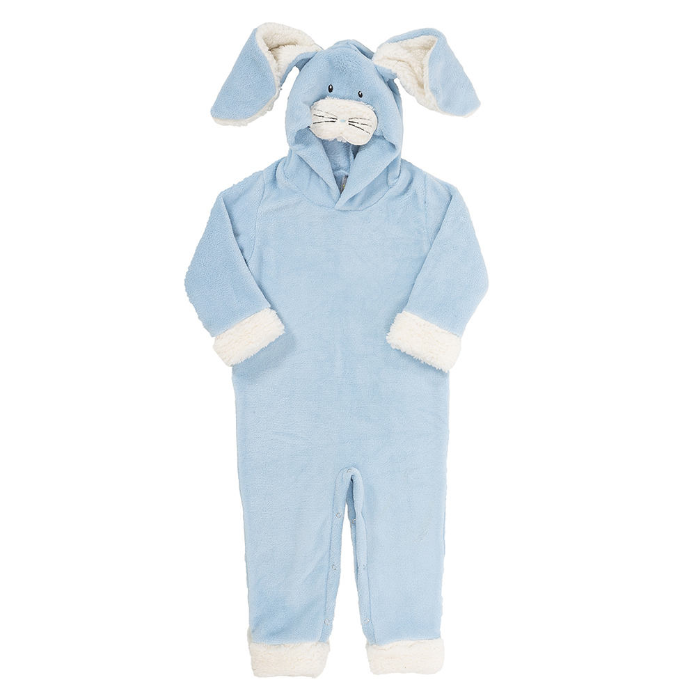 Macacão Pijama Bebê Infantil de Bichinho: Coelho (12 Meses