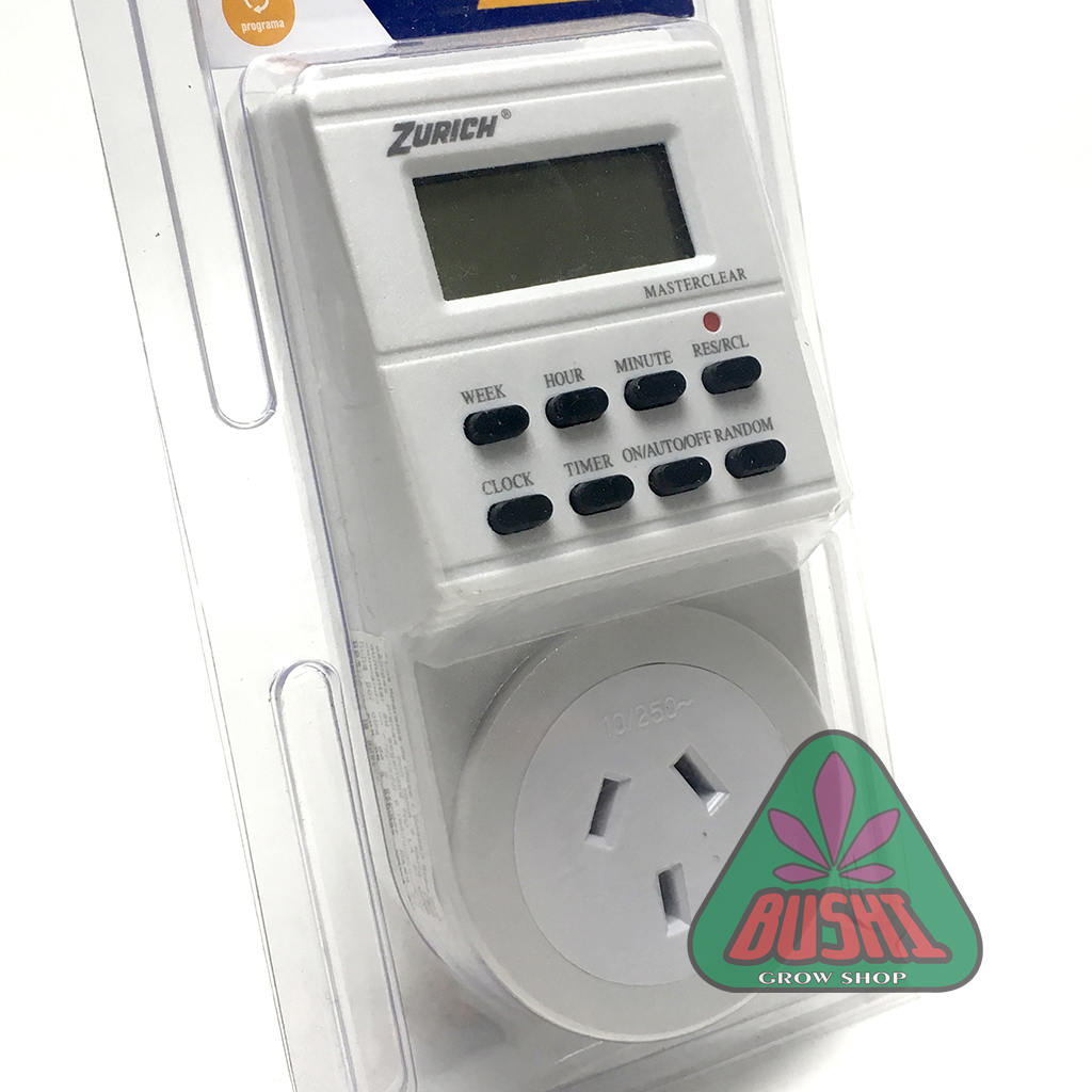 Timer Digital Zurich Enchufe Programable Luces Ventilación
