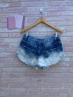 Short jeans mesclado Farm - 38 - comprar online