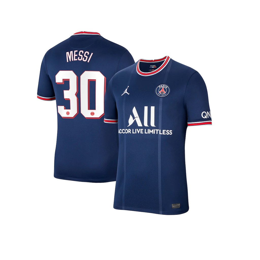 Camiseta PSG Paris Saint Germain Titular Stadium x Jordan #30 Messi Copa -  Adulto