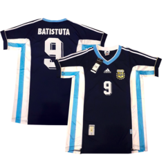 Camiseta Selección Argentina Suplente 1998 Adidas #9 Batistuta - Adulto