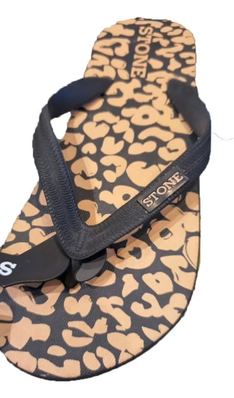 Ojota Stone Para Dama Modelo Animal Print