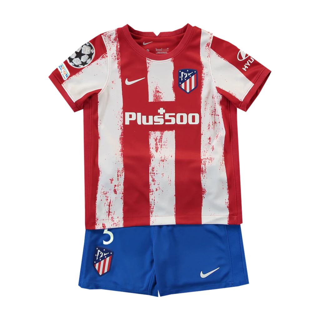 Kit Atlético De Madrid Nike 2021/22 #5 R. De Paul - Infantil
