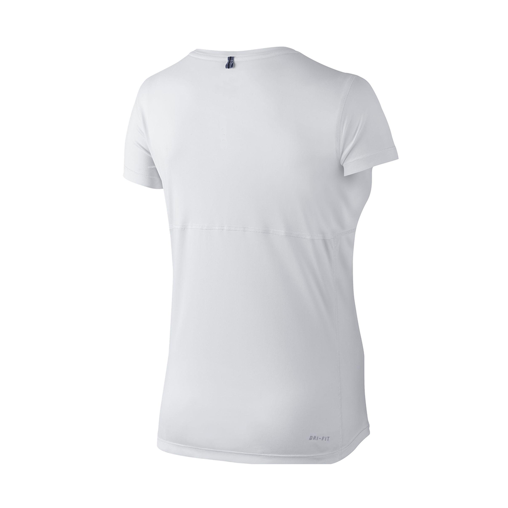 Remera Nike Miler Running Mujer Color: Blanca