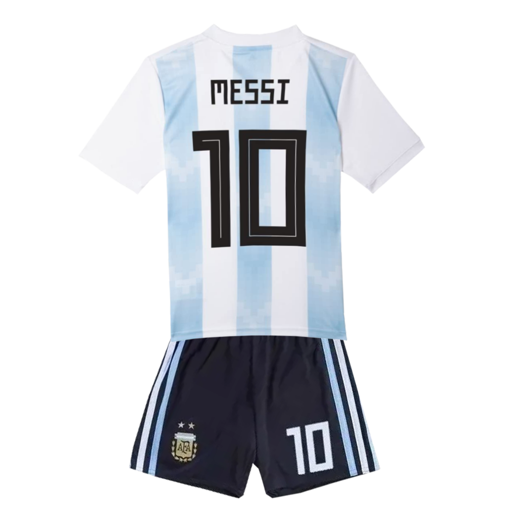 Kit Selección Argentina Titular Adidas 2018 #10 Messi - Infantil