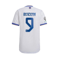 Camiseta Real Madrid Titular Adidas Authentic 2022 #9 Benzema - Adulto - comprar online