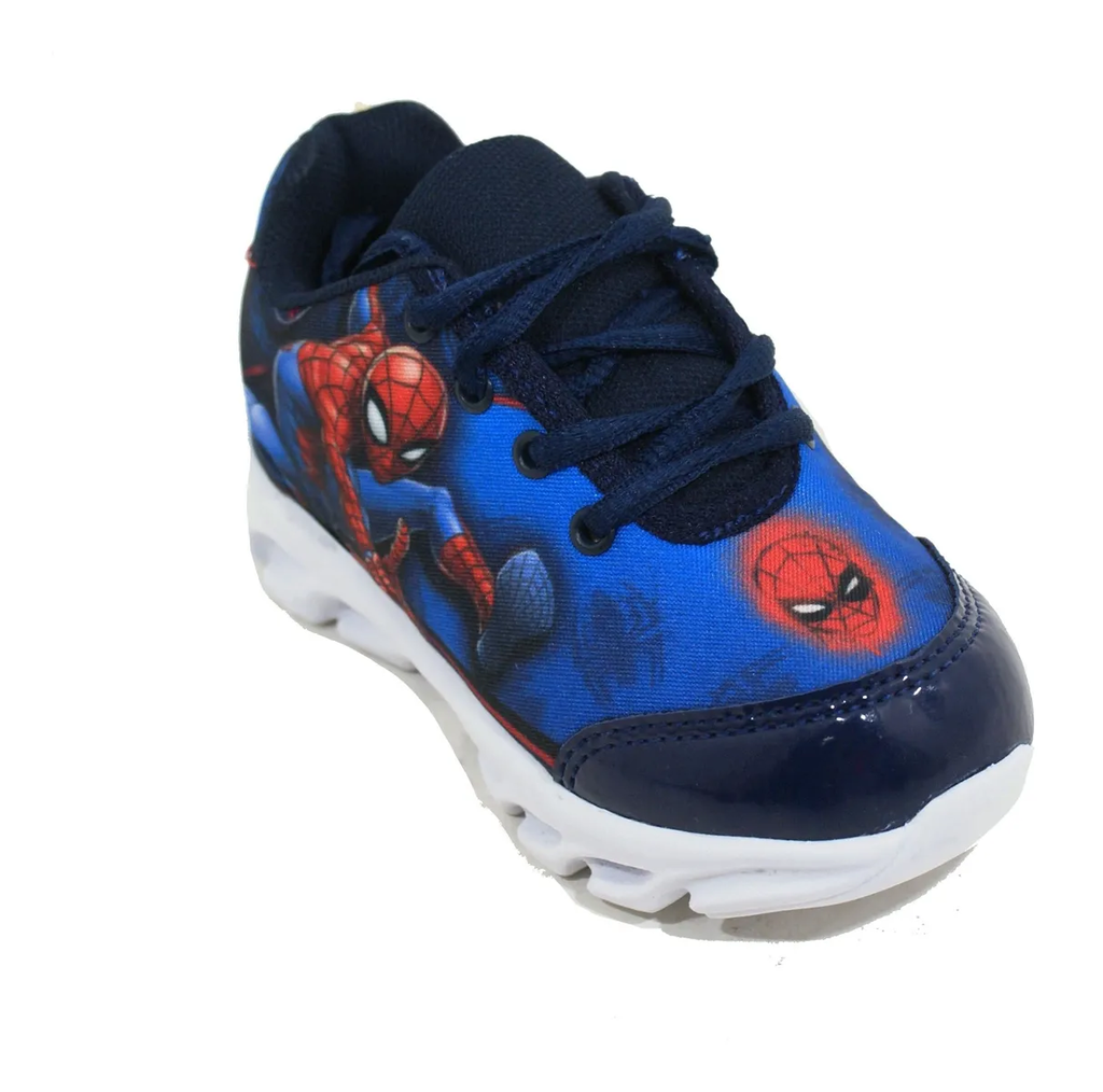 Zapatillas Marvel Spiderman Hombre Araña Luz Led 23 Al 34