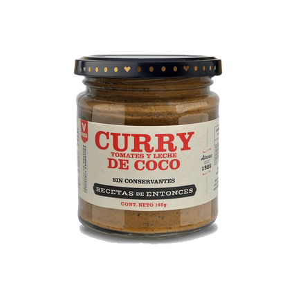 Curry Tomate y Leche de Coco x 160 grs - Recetas de Entonces
