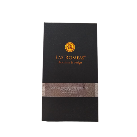 Tableta de Chocolate Ecuador Manabí 72% – Las Romeas (venc.12)