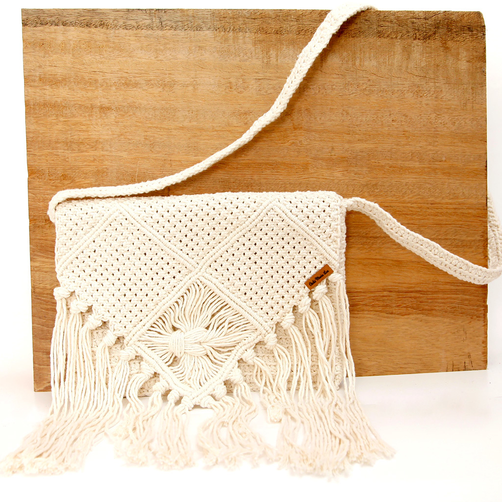 crochet macrame bolsa