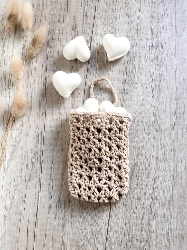 Bolsita jabón tejida crochet - The Eco Journey
