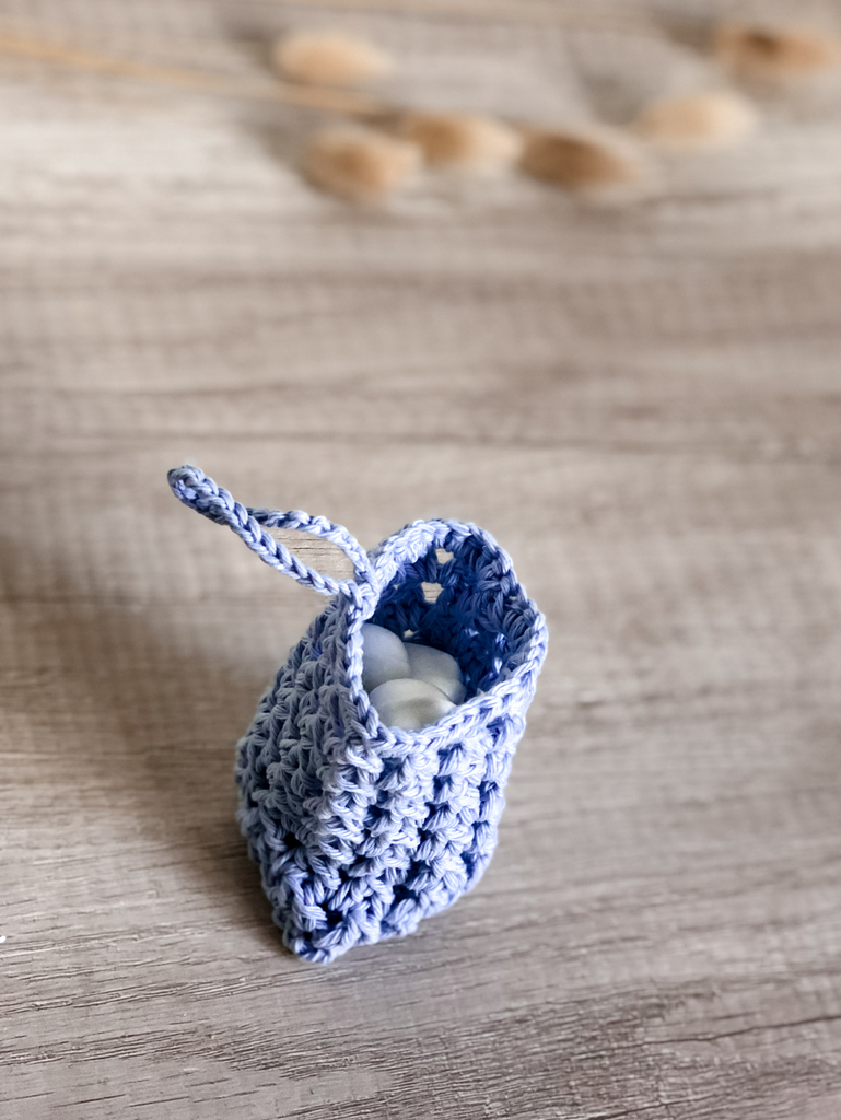 Bolsita jabón tejida crochet - The Eco Journey