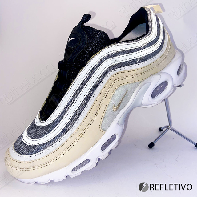 Air Max 97 Plus preto e bege - The Lucca Outlet