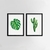 Kit Quadros Costela de Adão e Cactus Cód. 2015 com 2 Quadros do mesmo tamanho na internet