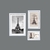 Kit Home Staging Eiffel Cód. 4018 com 3 Quadros de diversos tamanhos - comprar online