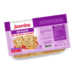Pão com Frutas e Castanhas Sem Glúten Jasmine 350G