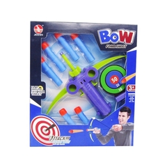 Tablero ballesta Pistola de tiro 6 balas de espuma