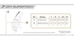 Luva X11 Dry Supertech Impermeável Touch Screen - loja online