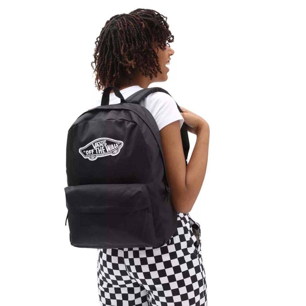 vans black back pack