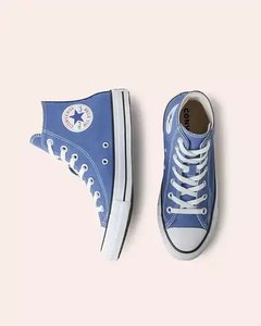 TÊNIS CONVERSE CHUCK TAYLOR ALL STAR HI SEASONAL AZUL LAVADO MASCULINO  Converse CONVERSE Yes Urban - Lifestyle Esportivo, Sneakers, Roupas e  Acessórios