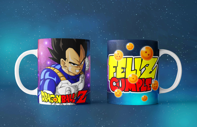 Plantillas para Tazas Feliz Cumpleaños Dragon Ball Z - Modelo 9 Plantillas para Tazas Feliz Cumpleaños Dragon Ball Z - Modelo 9