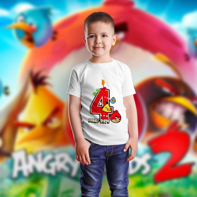 Diseños para Remeras Niños Angry Birds - Modelo 21