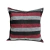 Funda para Almohadon Chenille 40x40 Premium decorativo Rayado Negro rojo