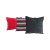 Funda para Almohadon Chenille 40x40 Premium decorativo Rayado Negro rojo en internet