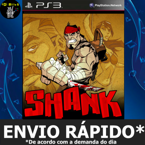 SHANK Jogos Ps3 PSN Digital Playstation 3