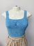 TOP TRICOT AZUL - M
