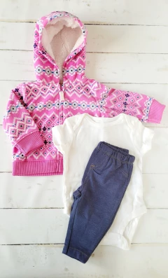 Set 3 piezas Carter´s polar rosa