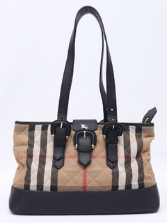 Burberry Nova Check Quilted Canvas Tote